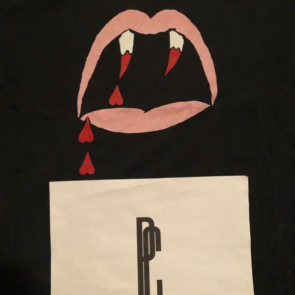 Saint Laurent "Blood Luster Vampire Lips" T-Shirt - Picture 3 of 8